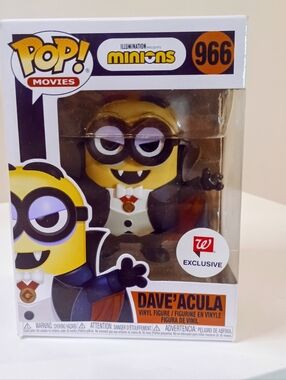 Funko Pop! Movies Minions Dave'acula Vinyl Figure - Yellow & Black